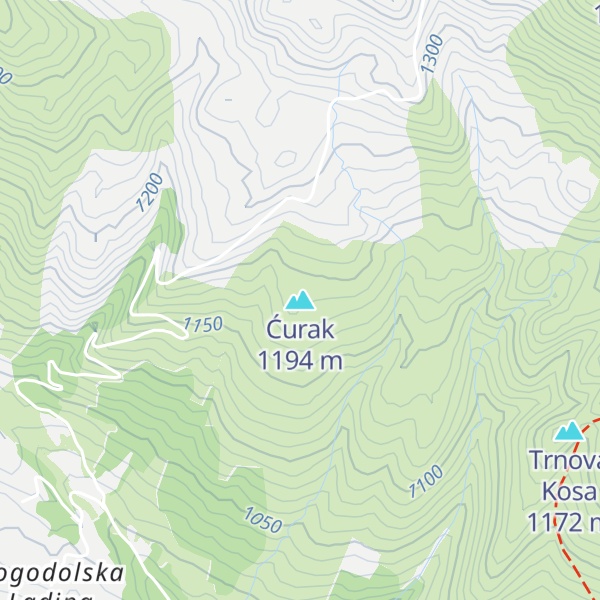 Map of Ćurak
