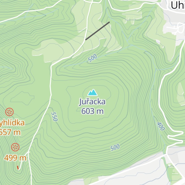 Map of Juřacka