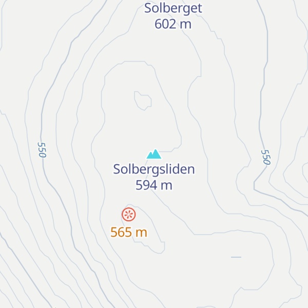 Map of Solbergsliden