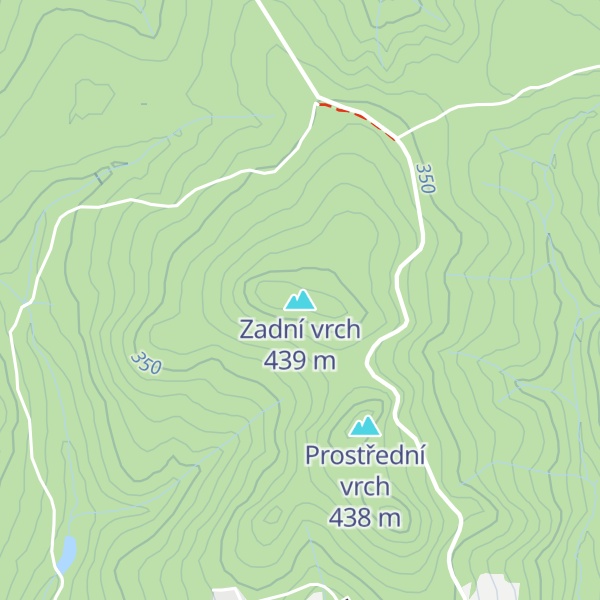 Map of Zadní vrch