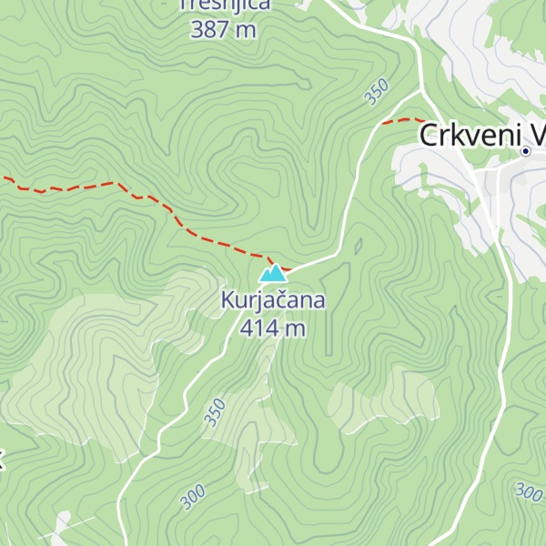 Map of Kurjačana