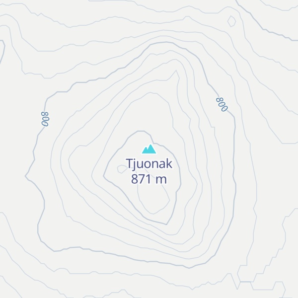 Map of Tjuonak