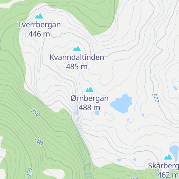 Map of Ørnbergan