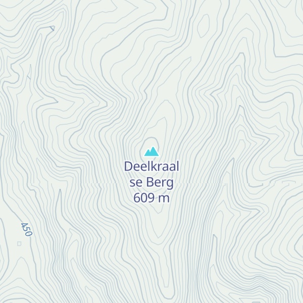 Map of Deelkraal se Berg