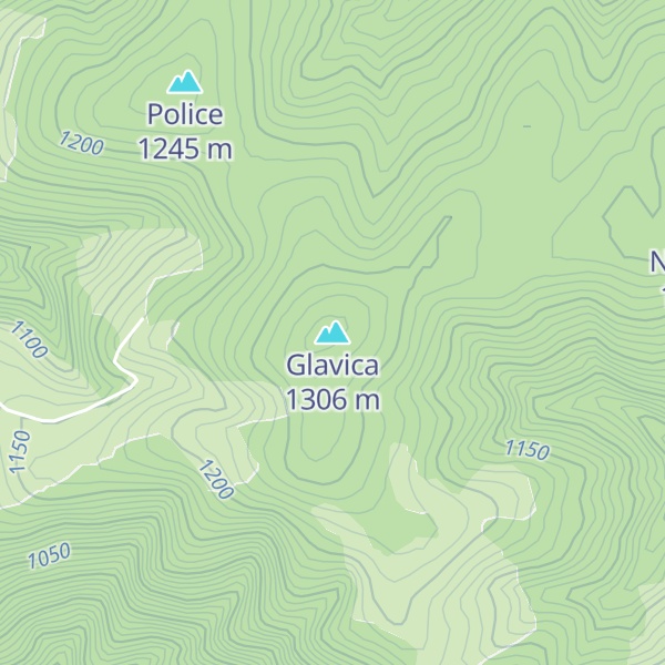 Map of Glavica