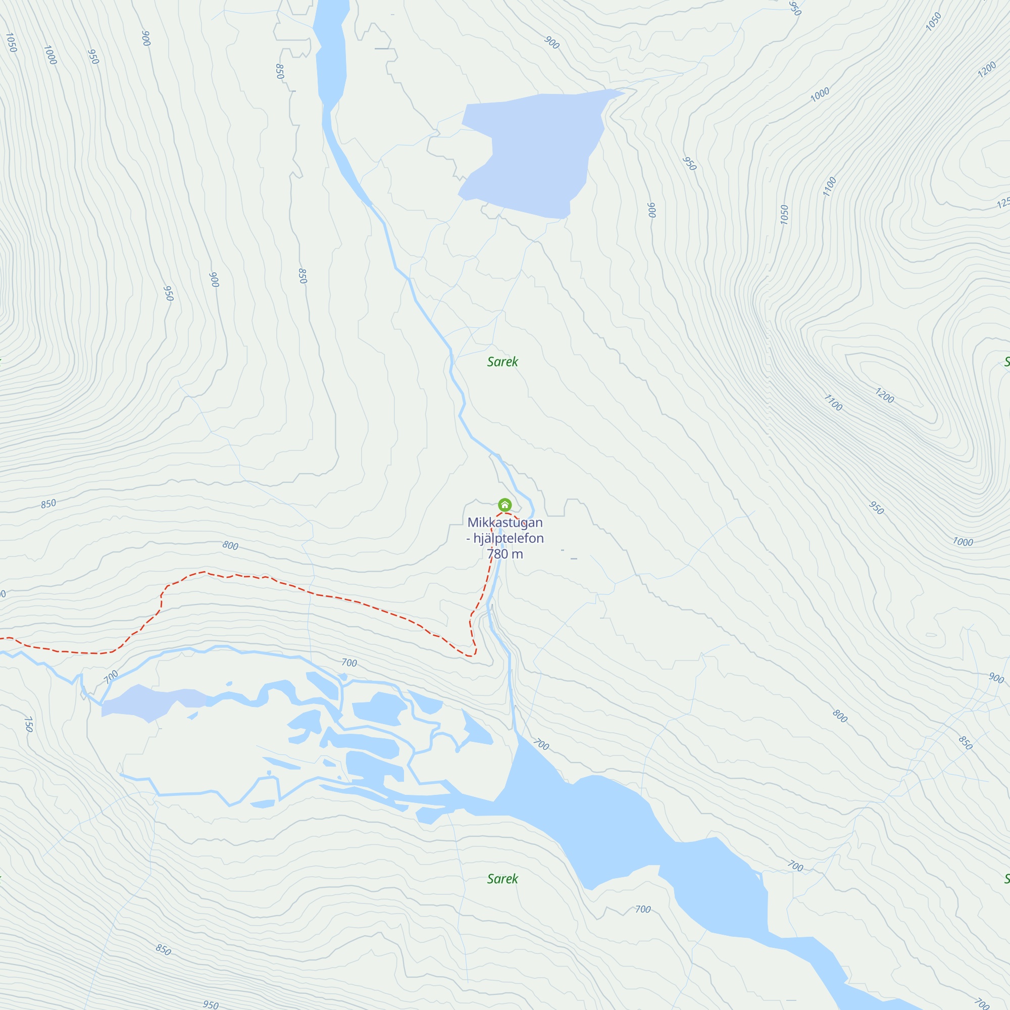 Mikkastugan - hjälptelefon map