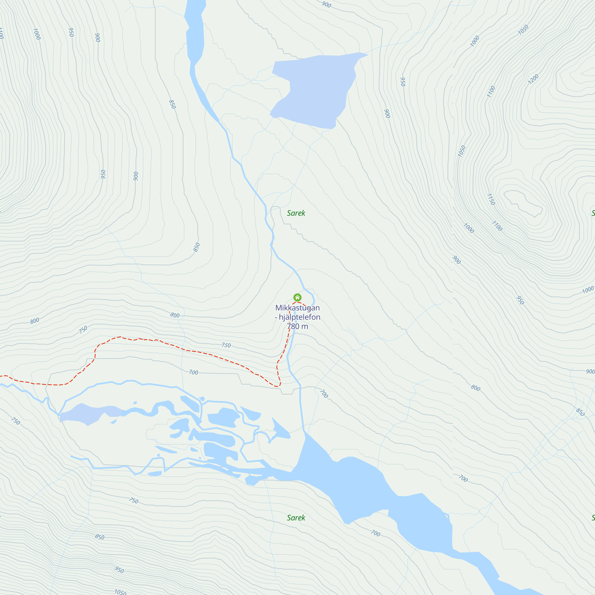 Mikkastugan - hjälptelefon map