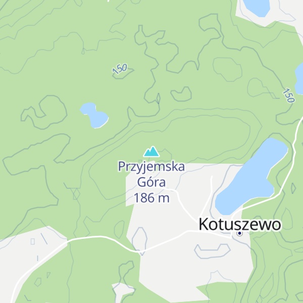 Map of Przyjemska Góra