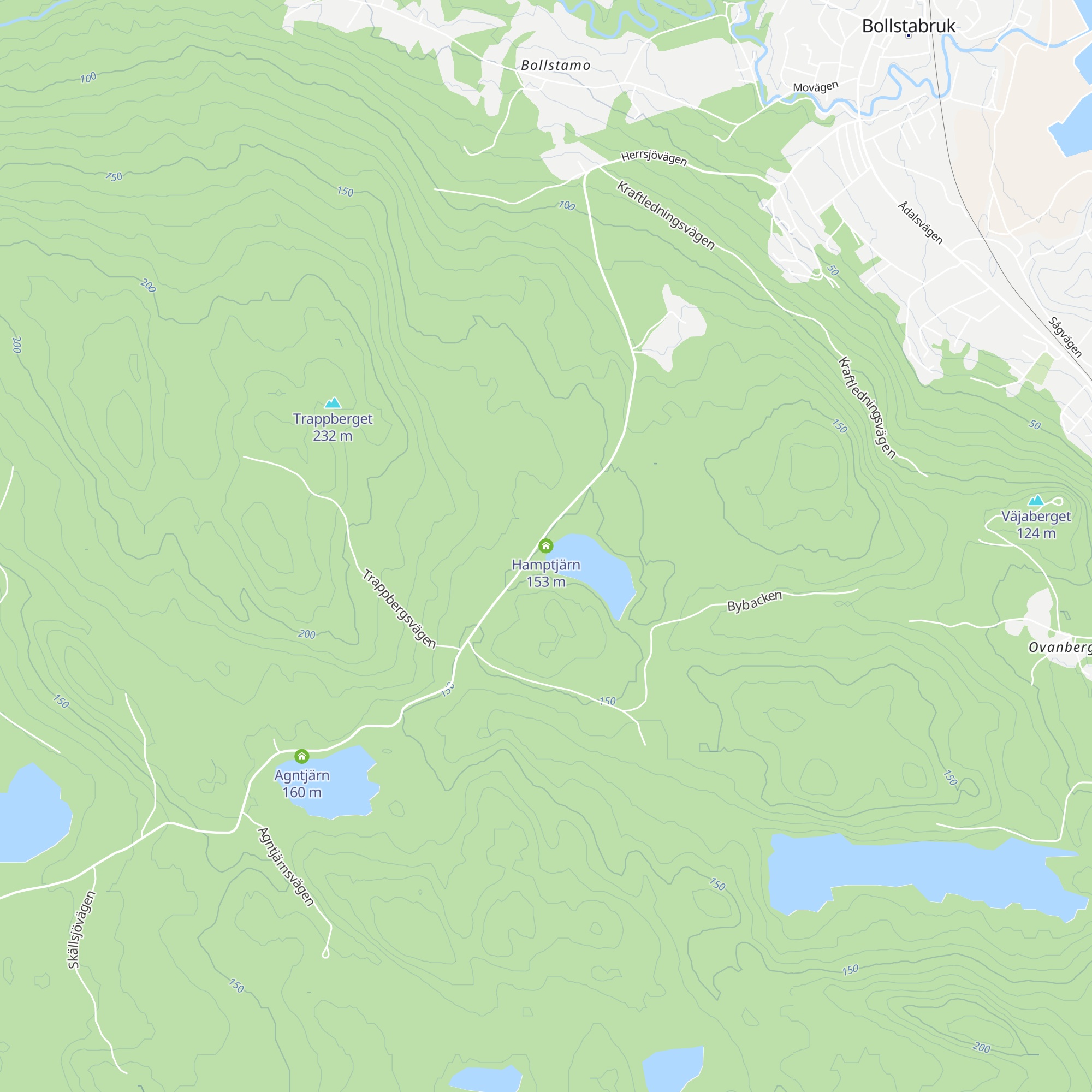 Hamptjärn map