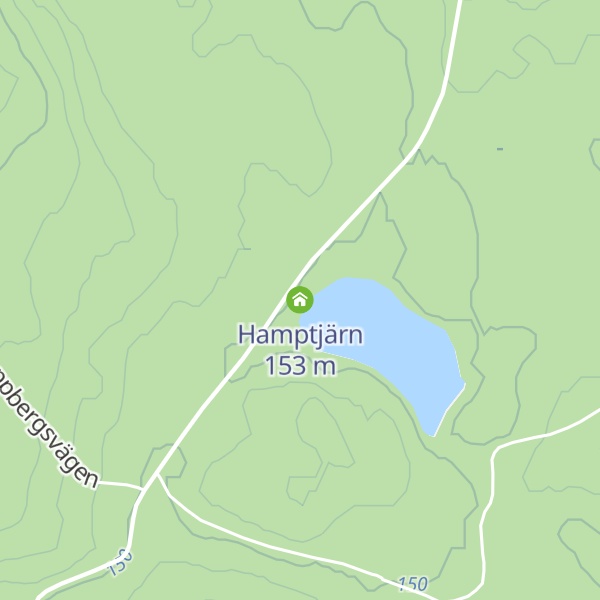 Map of Hamptjärn