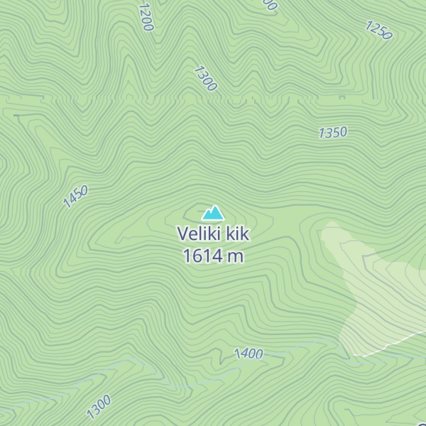 Map of Veliki kik