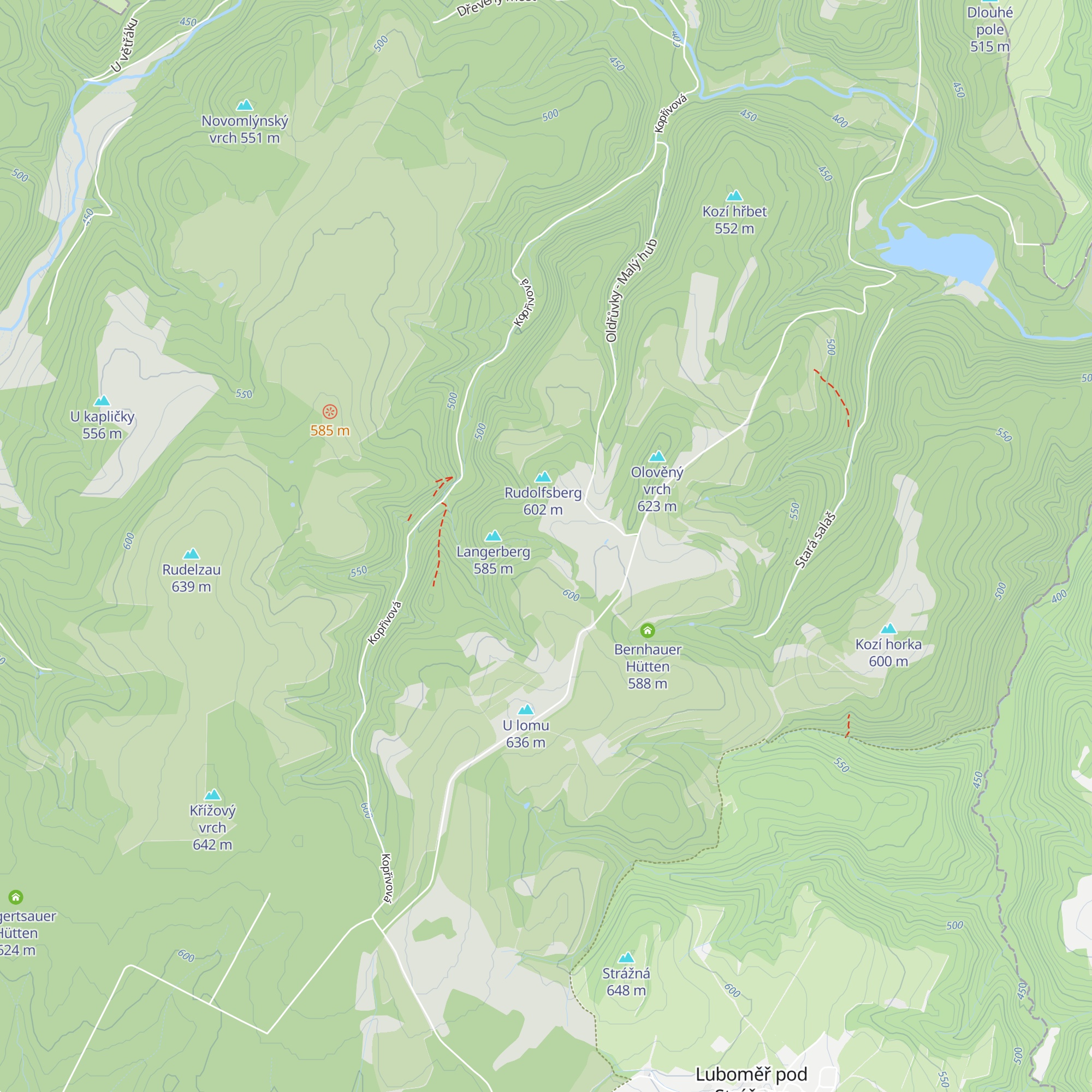 Dreihütten map
