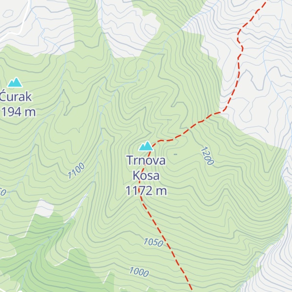 Map of Trnova Kosa
