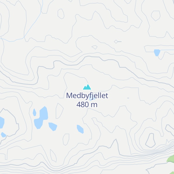 Map of Medbyfjellet