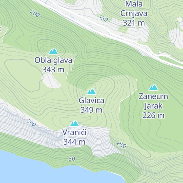 Map of Glavica