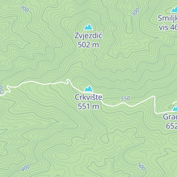 Map of Crkvište