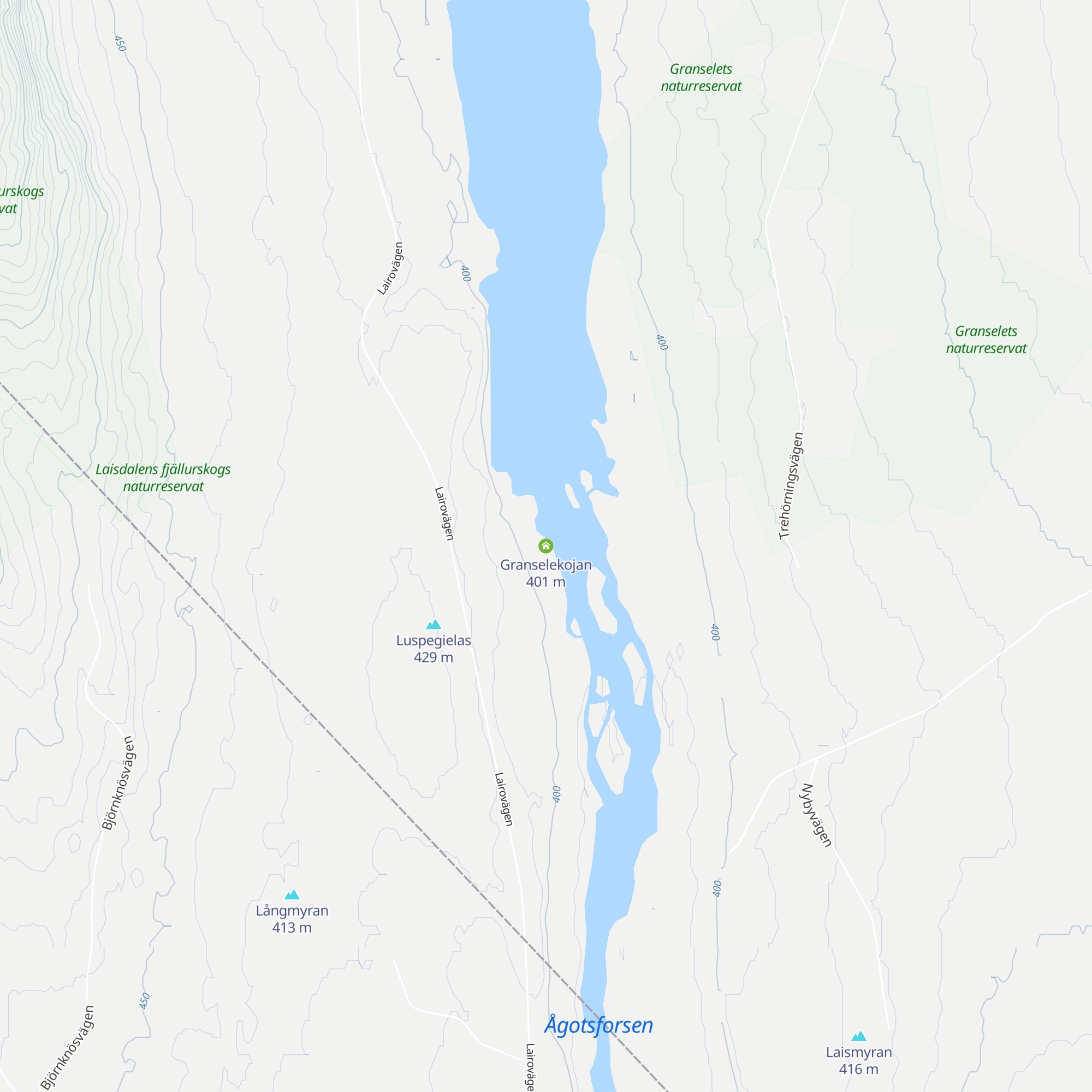 Granselekojan map
