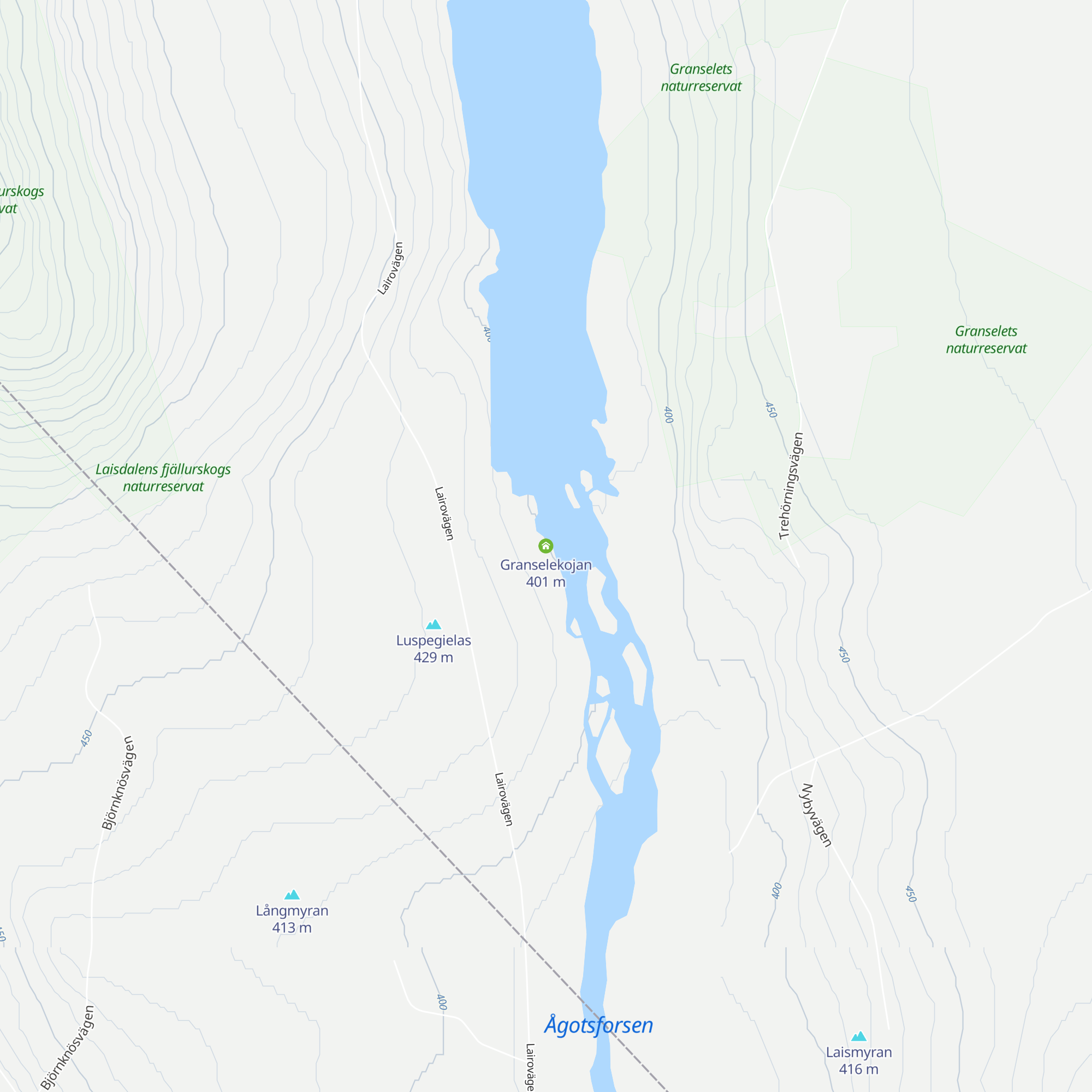 Granselekojan map