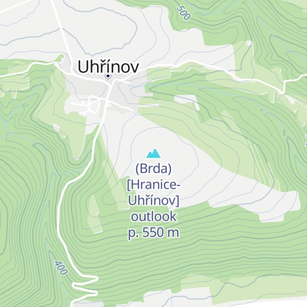 Map of (Brda) [Hranice-Uhřínov] outlook p.