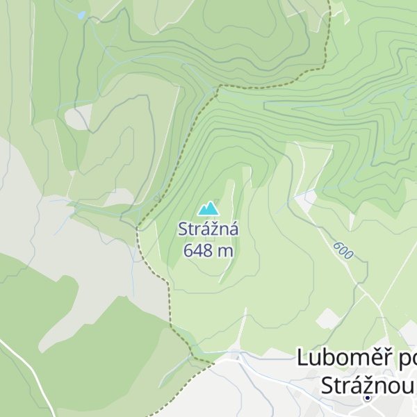 Map of Strážná