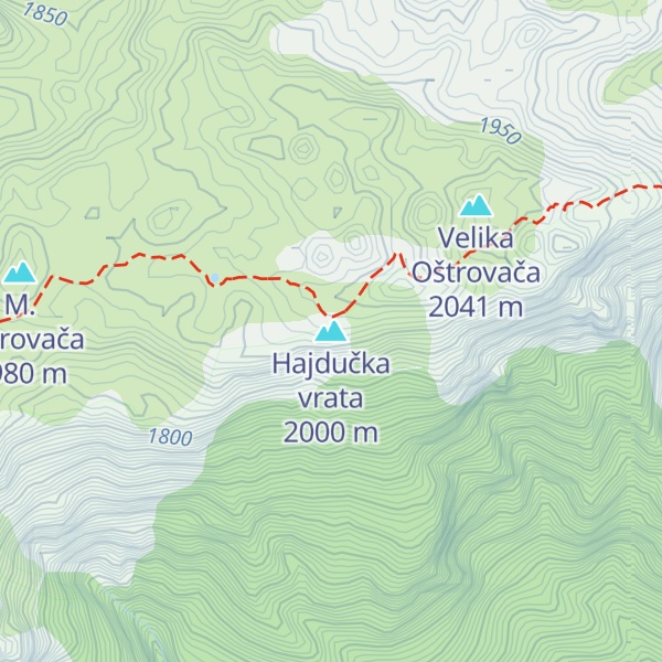 Map of Hajdučka vrata