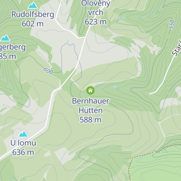 Map of Bernhauer Hütten