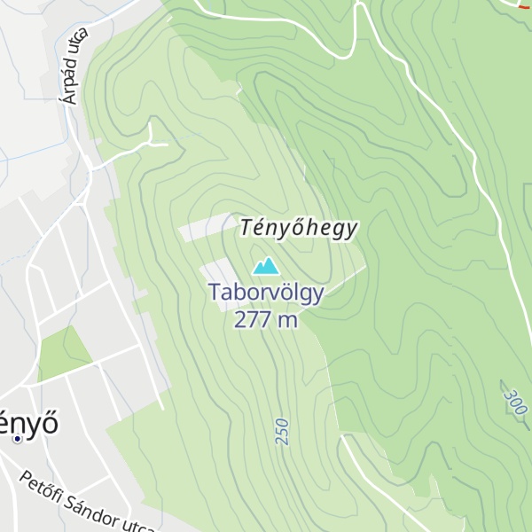 Map of Taborvölgy