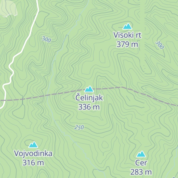 Map of Čelinjak