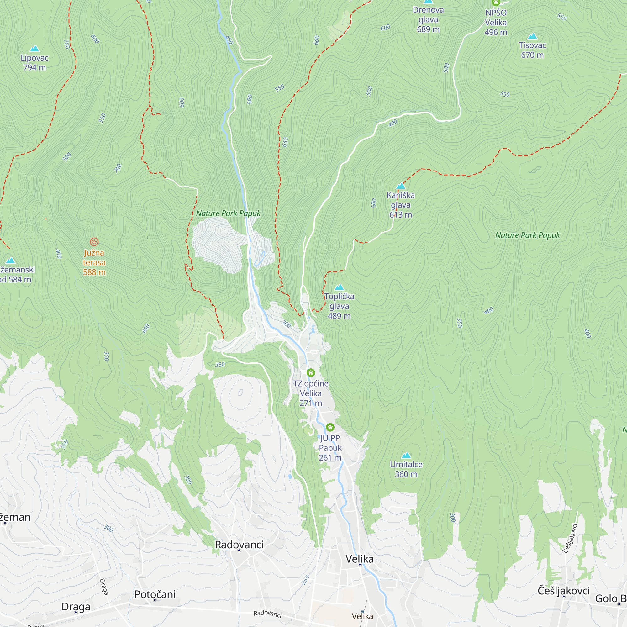 Planinarska kuća Lapjak map