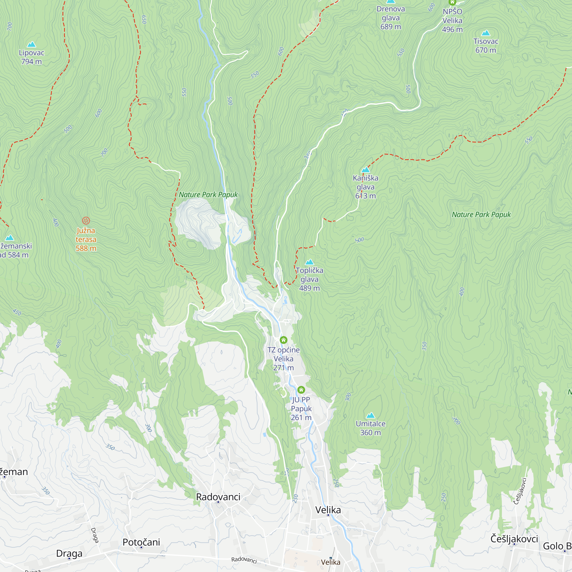 Planinarska kuća Lapjak map