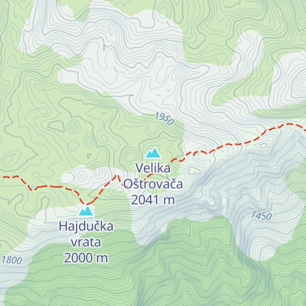 Map of Velika Oštrovača