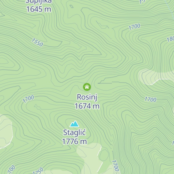 Map of Rosinj