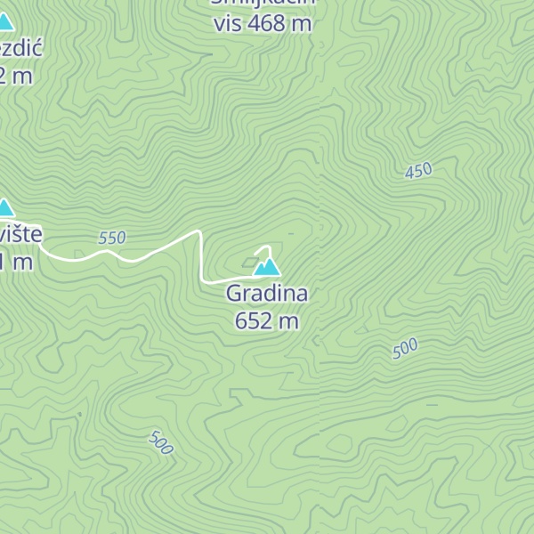 Map of Gradina