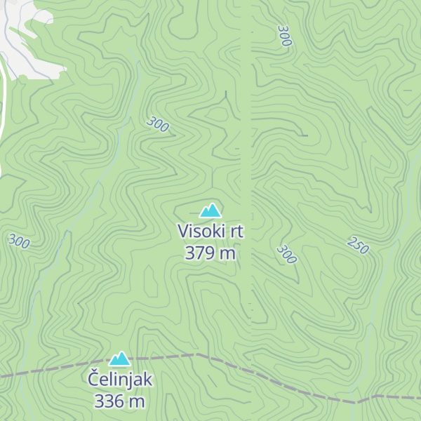 Map of Visoki rt
