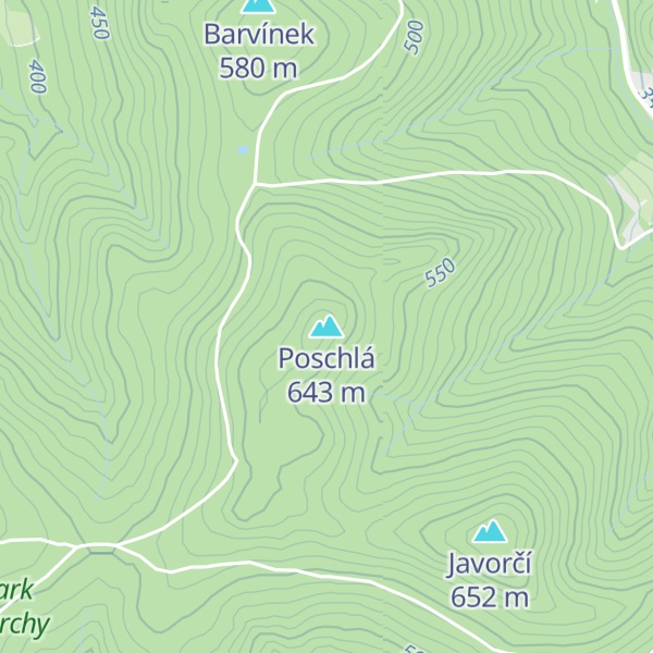 Map of Poschlá