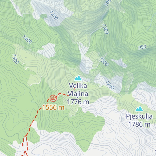 Map of Velika Vlajina