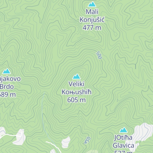 Map of Veliki Koњushiћ