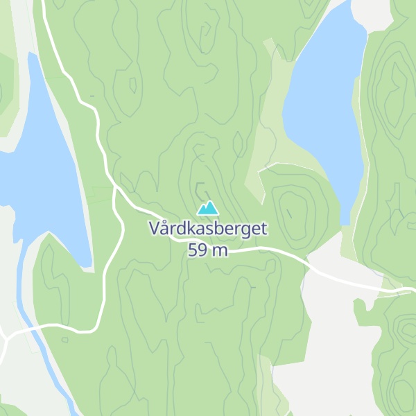 Map of Vårdkasberget