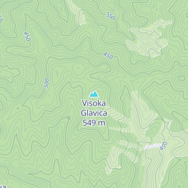 Map of Visoka Glavica