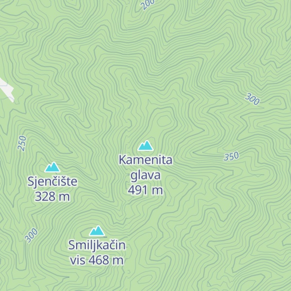 Map of Kamenita glava