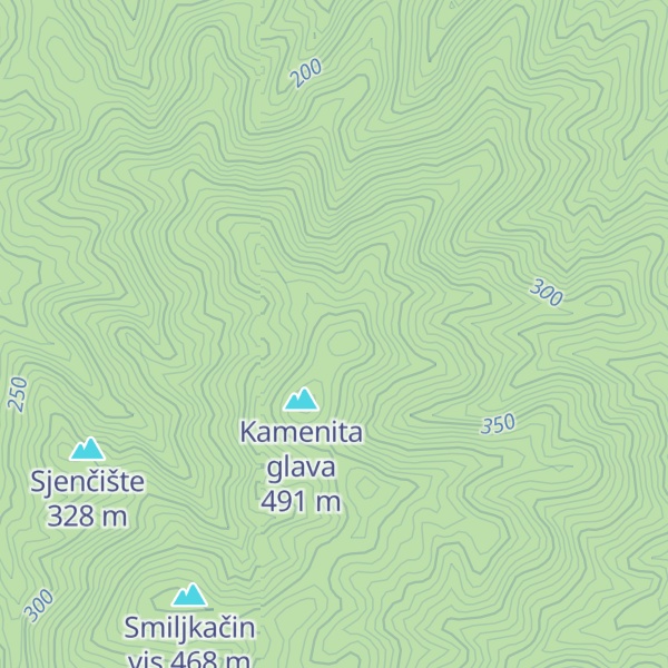 Map of Pratuša