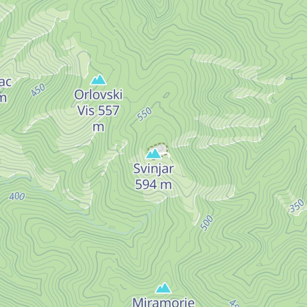 Map of Svinjar