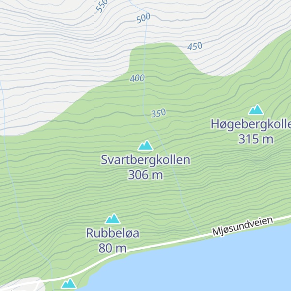 Map of Svartbergkollen