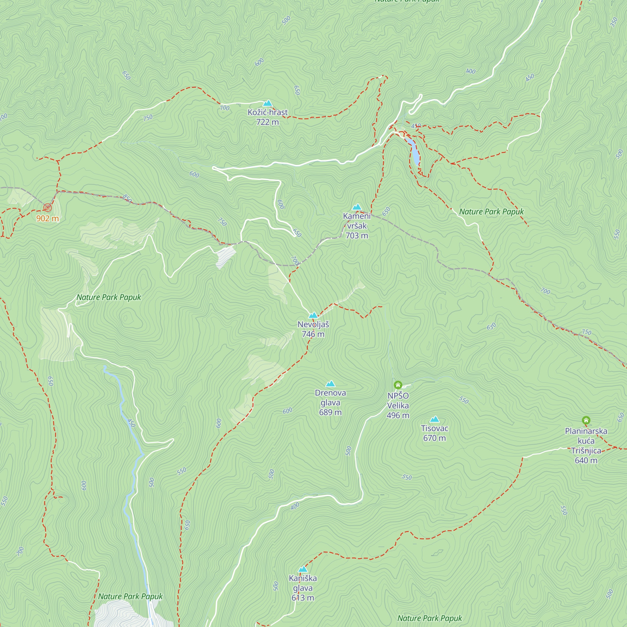 Planinarska kuća Jezerce map
