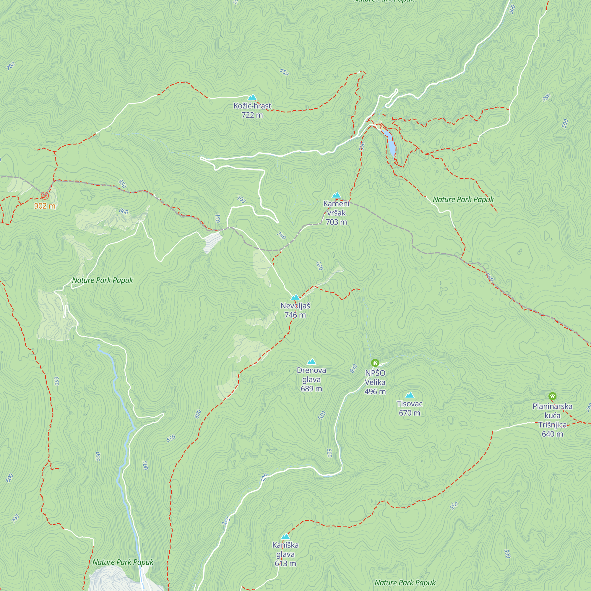 Planinarska kuća Jezerce map
