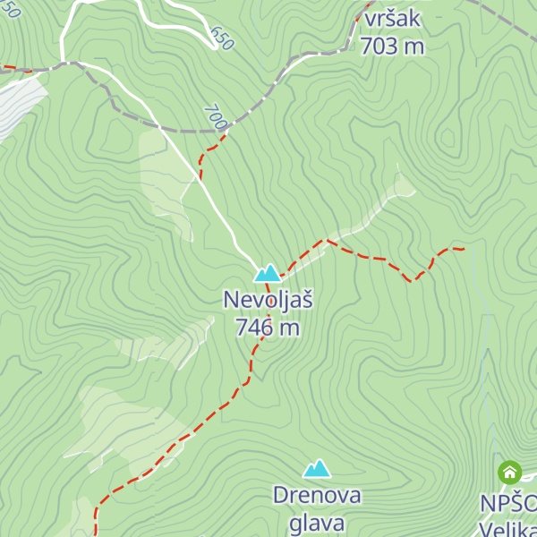 Map of Planinarska kuća Jezerce