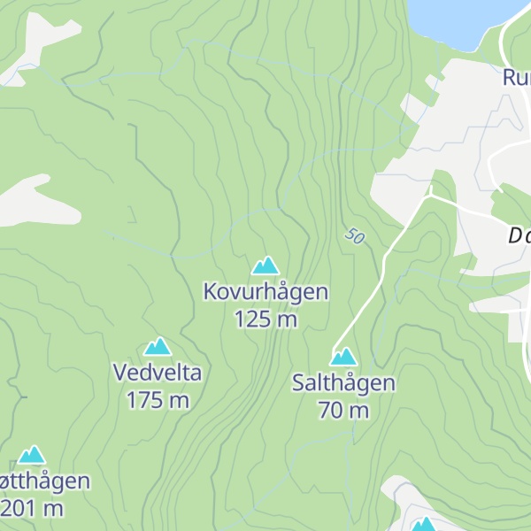 Map of Kovurhågen