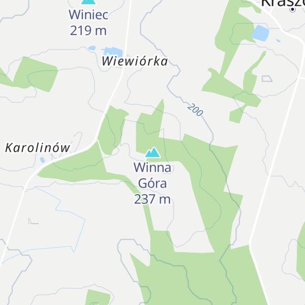 Map of Winna Góra