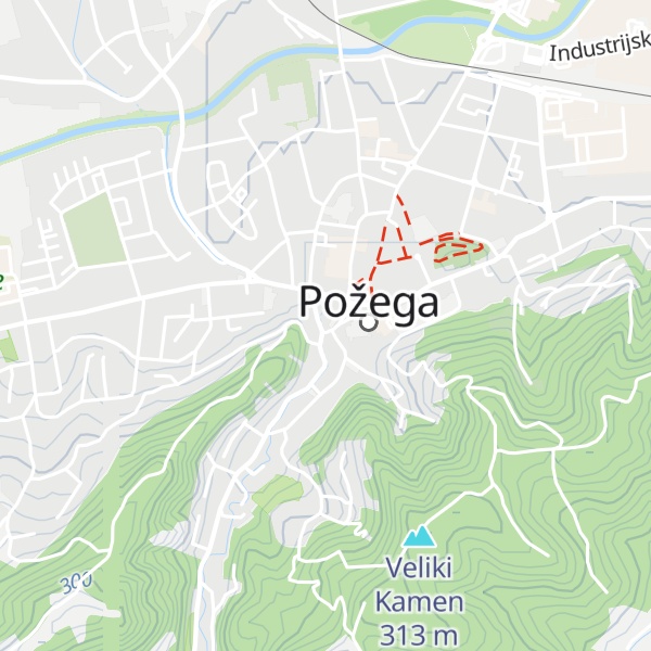 Map of Požeška kuća