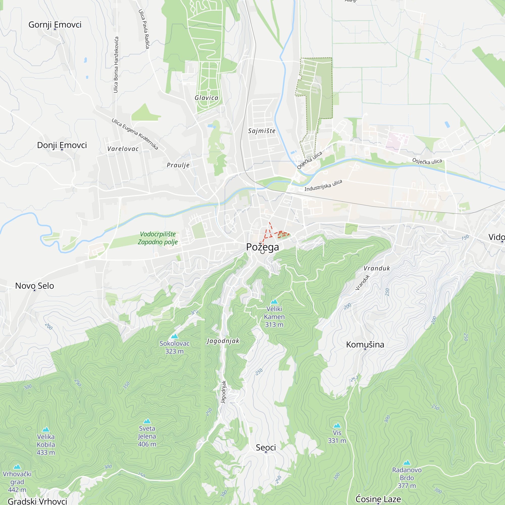 Požeška kuća map